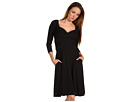 Halston Heritage - Criss Cross Bodice Dress (Black)
