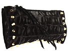 Linea Pelle - Jade Croco Oversized Clutch (Black)