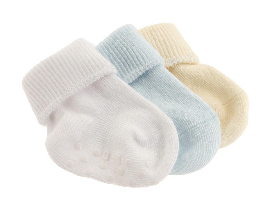Jefferies Socks - Organic Cotton Turncuff 6-Pack (Infant) (White/Blue/Natural) Kids Shoes