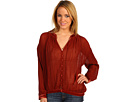 Free People - Velvet Trim Blouse (Rust)