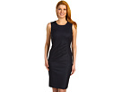 Jones New York Collection - S/L Scoop Neck Faux Wrap Dress (Midnight Multi)