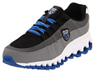K-Swiss Kids - Tubes Run 100 Backatcha (Toddler/Youth) (Black/Charcoal/Strong Blue)
