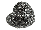 Marc by Marc Jacobs - Pave Heart Ring (Hematite)