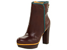 Nine West - Anka (Dark Brown/Blue Green Leather)