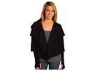 DKNYC - Ribbed Elbow Sleeve Shrug (Black)
