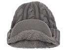 Levi's Kids - Cable Knit Brim Beanie (Big Kids) (Mono Grey)