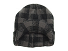 Levi's Kids - Buff Check Brim Beanie (Big Kids) (Black)