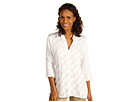 Nic+Zoe - Diagonal Lines Top (Milk White)