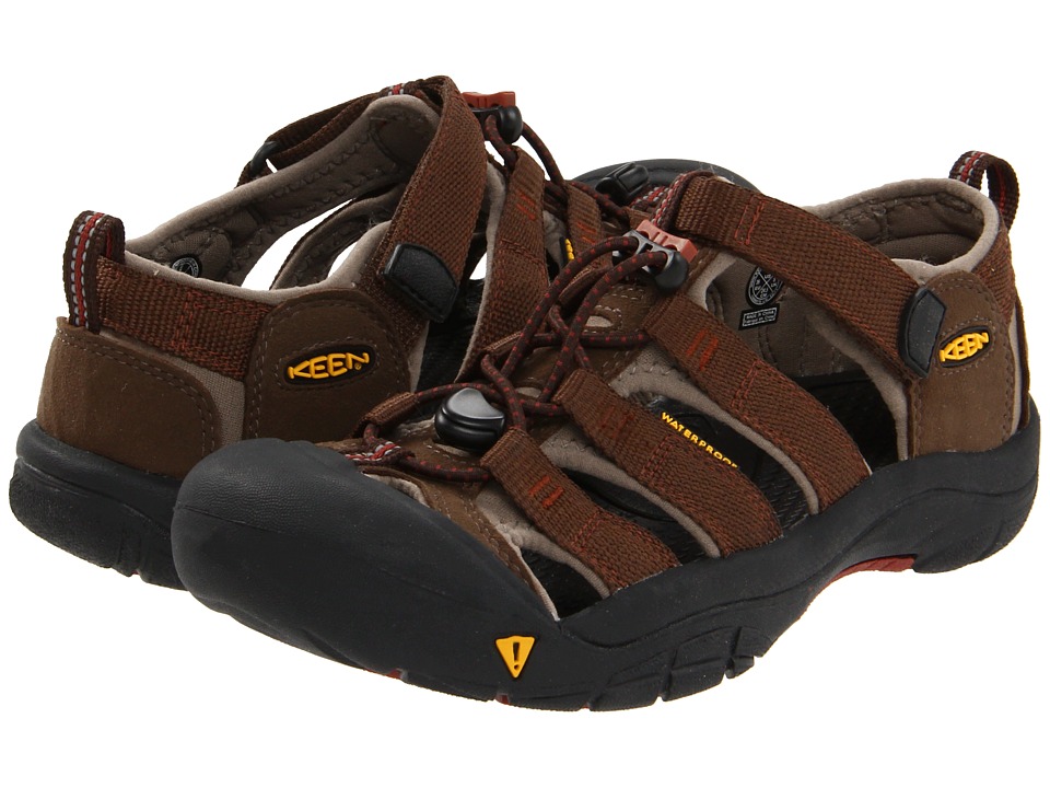 Keen Kids - Newport H2 (Little Kid/Big Kid) (Slate Black/Burnt Henna) Kids Shoes
