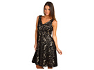 Tahari by ASL - Karina Lace Dress With Sequin Insets (Black/Nude)