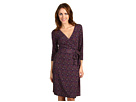 Tahari by ASL - Ronnie Wrap Dress (Plum/Grey/Black)