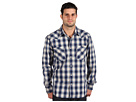 Lucky Brand - Wild Wood Dobby Western Shirt (Blue Multi)