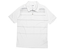 adidas Kids - FORMOTION Stripe Polo (Big Kids) (White/Matte Silver)