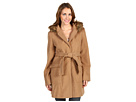 Vince Camuto - Faux Fur Trimmed Wrap Coat (Camel)