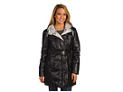 Vince Camuto - Snap Front Jacket w/ Contrast Hood (Black)