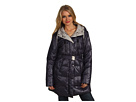 Vince Camuto - Snap Front Jacket w/ Contrast Hood (Steel)