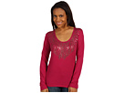 Calvin Klein Jeans - Beaded Scoop Neck (Pink Sangria)
