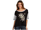 Ed Hardy - To My Love Striped S/S Top (White)