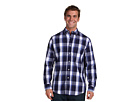 U.S. Polo Assn - Plaid Poplin-3Q (Navy/White Plaid)