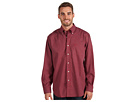 Nautica - Wrinkle-Resistant Check Poplin Shirt (Cranberry)