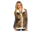 MICHAEL Michael Kors - Sleeveless Faux Fur Font Sweater Vest (Cream)