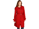 MICHAEL Michael Kors - Trench w/ Button-Off Hood (Red)