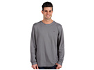 Lacoste - L/S Garment Dyed Waffle Textured T-Shirt (Griffon Grey Dyed)