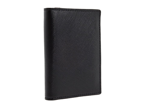 UPC 098689718927 product image for Jack Spade - Wesson Leather Vertical Flap Wallet (Black) Wallet Handbags | upcitemdb.com