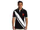 U.S. Polo Assn - Solid Polo w/ YD Under Collar (Black)