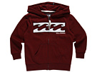 Billabong Kids - Skipper Zip Hoodie (Toddler/Little Kids) (Dark Red Heather)