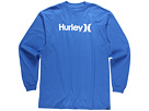 Hurley Kids - One Only L/S Tee (Big Kids) (Royal Blue)