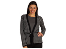 Jones New York Signature - Tie Front Cardigan (Black/Sugar)