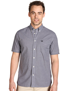 Fred Perry Gingham Shirt (Black) Apparel