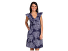 Lilly Pulitzer - Clare Dress Silk Jersey (Bright Navy Biggest Fan)