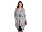 AK Anne Klein Plus - Plus Size L/S Pointelle Flyaway (Silver)