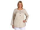 MICHAEL Michael Kors Plus - Plus Size Linen Turnlock Tunic (Hemp)