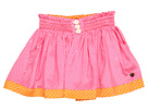 Juicy Couture Kids - Girls' Smocked Skirt (Toddler/Little Kids) (Pink Plumeria/Mandarin Combo) - Apparel