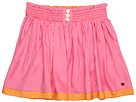 Juicy Couture Kids - Girls' Smocked Skirt (Big Kids) (Pink Plumeria/Mandarin Combo) - Apparel