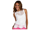 Juicy Couture - Festival Hand Crochet Top (White) - Apparel