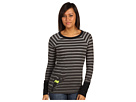 Fox - Flirty Crew L/S (Charcoal Heather)