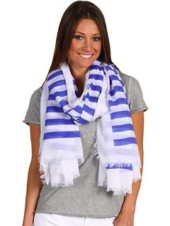 Steve Madden Stripe Scarf (Cobalt) Accessories