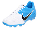Nike Kids - Jr CTR360 Libretto II FG (Toddler/Little Kid/Big Kid) (White/Black/Blue Glow) - Footwear