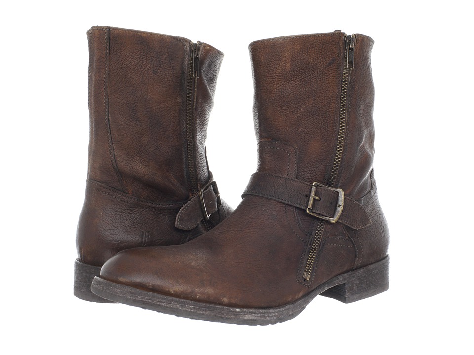 Frye Dean Engineer (Cognac Stone Antiqued) Men