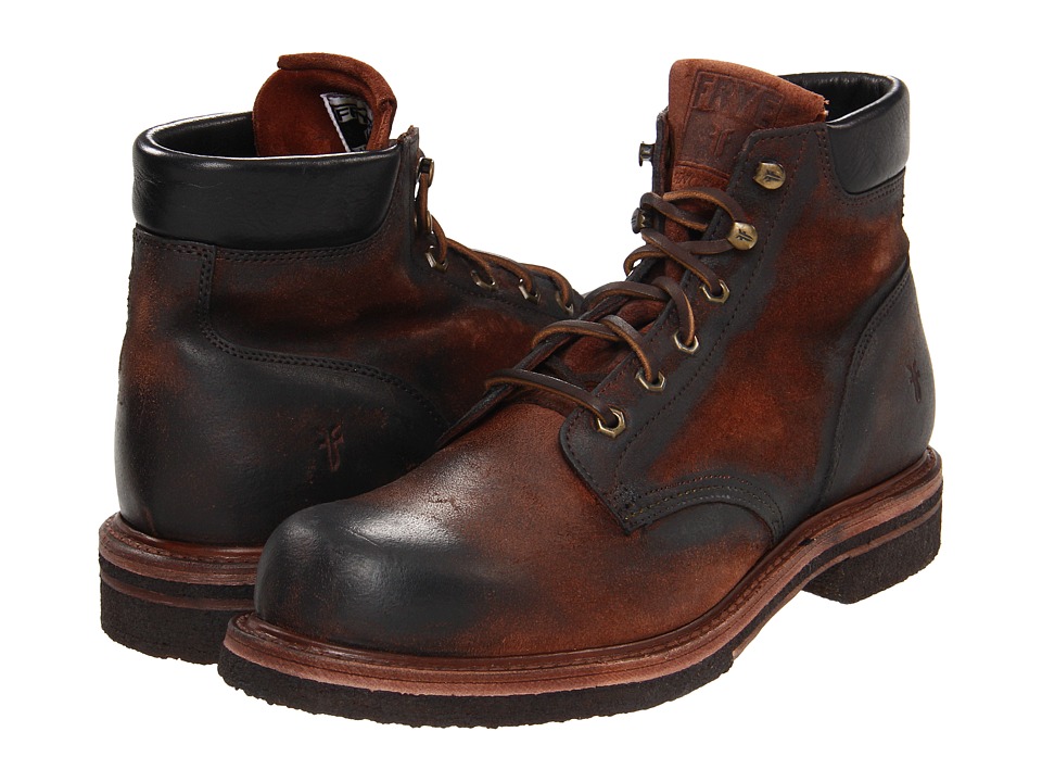 Frye Dakota Crepe Plain Toe (Cognac Suede) Men
