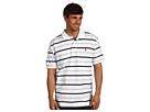 U.S. Polo Assn - Yarn Dye Pique Striped Polo (White)