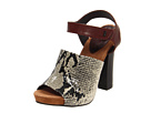 Juicy Couture - Fame (Natural Python Print / Oxblood Stingray Emboss) - Footwear