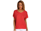 BCBGeneration - Pleat Neck Top (Burnt Coral)