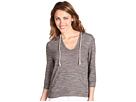 Gabriella Rocha - Denae Crop 3/4 Sleeve Hoodie (Charcoal)
