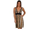 Christin Michaels - Sammy Dress (Taupe Snake)