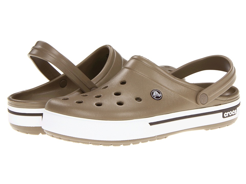 crocs crocband khaki